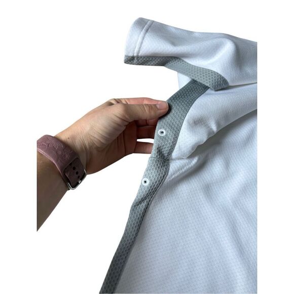 Alo Yoga Coolfit Performance Full Zip Lightweight Jacket Men’s size XL White - Picture 9 of 10